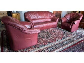 Kožená sedací souprava 3+1+1, 3127 - 2