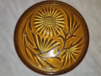 Krásný podnos tác lisované sklo - 2