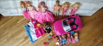 Barbie panenky a auto - 2