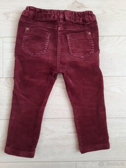 Dívčí manšestrové kalhoty, velikost 92 - 2