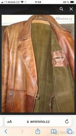 Kožený kabát pánský Retro - 2