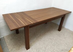 Nový rozkládací stůl ořech 90x180+60 cm 2. jakost - 2