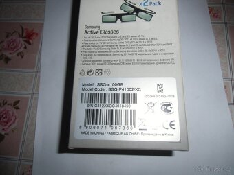 3 D brýle Samsung 2 Ks nerozbalené - 2