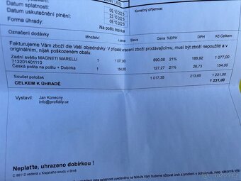 Zadní světlo Fiat Grande Punto - 2