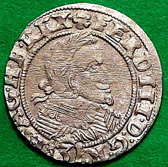 3 KREJCAR 1638 MI+Labuť Vratislav Ferdinand III. Pěkná a HLE - 2