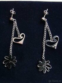 Dámské náušnice z rhodiovaného stříbra - 2