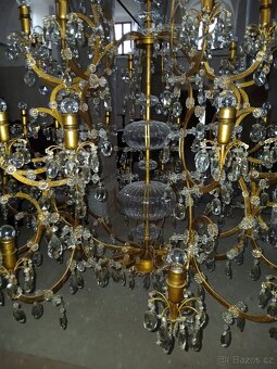 Prodám unikátní zámecký lustr, Lustry Bronze d'Art Français - 2