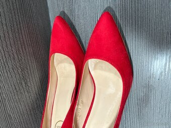 Nové červené lodičky vel 37 - 2