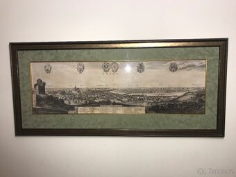 Reprodukce mapy Prahy 1649 - 2