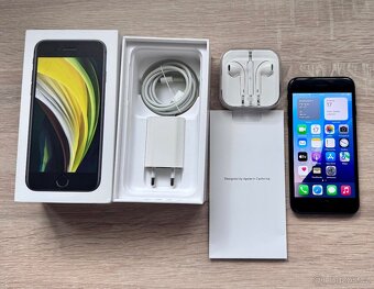 Apple iPhone SE 2 64gb černý-IOS 18, baterie 100%,pěkný stav - 2