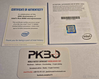 Intel Core i7-8086K Limited Edition + deska - 2