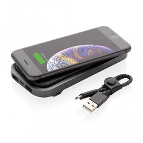 Swiss Peak luxury wireless 10.000 mAh powerbank, black - 2