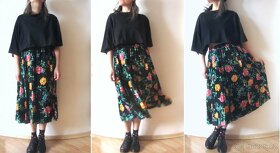 Vintage 90s květovaná sukně nikdy nenošená  - 2