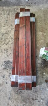 Prodám plotové latě 120x8x2cm 32ks - 2