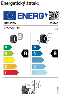 Sada(4 ks) letní pneumatiky Michelin 225/50 R19 DOT 3424 - 2