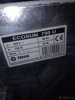Sálavý topný panel ecosun 700u - 2