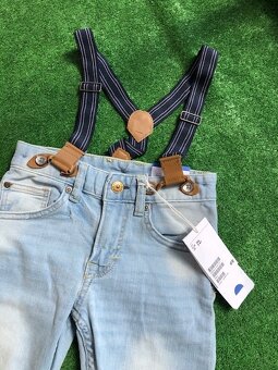 Chlapecké džíny s kšandami, vel.104, NOVĚ, zn.H&M - 2