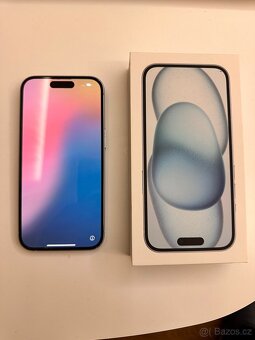 iPhone 15 128GB modrý, pěkný stav - 2