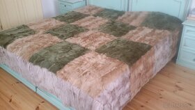 Luxusní manželská kožešinová pokrývka,deka,kožešina,přehoz - 2