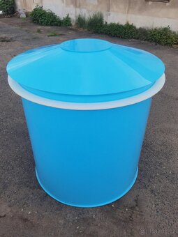 Plastová ochlazovací kád 150x150cm, (Modrá/Bílá) - 2