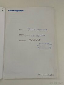 Servisní knížka BMW e90 - 2
