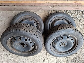 Renault - plechové disky R15 + celoroční pneumatiky 185/60 - 2