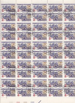 Ražené ČSSR kat.č. 2609 - tiskový list - 2