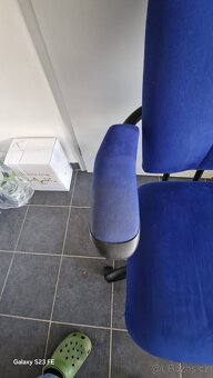 Spinalis Navigator – modrá ergonomická židle, velmi dobrý st - 2