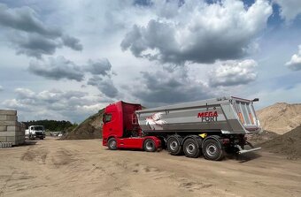 Železný,sklopný návěs,sklápěcí,sklopka HARDOX 28m3 MEGA - 2