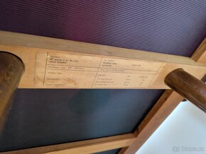 Retro stolek s opaxitovou deskou Brusel - 2