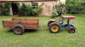 Malotraktor (motorobot) PF62 s vlekem + náhr.díly - 2