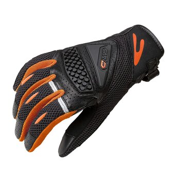 Rukavice na skútr, motorku, Ventour, letní, oranžovo-černé - 2