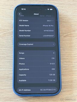Prodám Apple Iphone 16 Pro 128 GB černý jako nový - 2