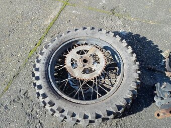 Kola a přední vidlice pitbike - 2