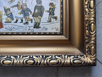 Josef Lada obraz - Zimní dětské hry 1936 - 2