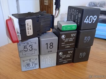 Sada originálních relé pro Škoda Octavia,  Fabia + spínač - 2