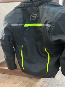 Bunda na motorku Ozone Delta IV černo-fluo žlutá - 2