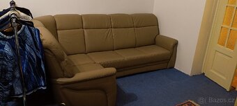 Rohová kožená sedačka - 2