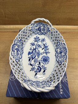 Košík prolamovaný 28cm, Cibulak, originál porcelán Dubí - 2