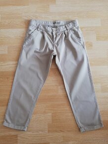 Plátěné kotníkové kalhoty dámské - 2