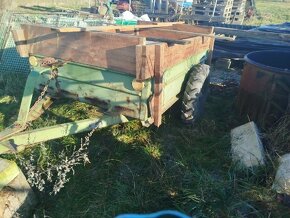 Vozík za traktor, kára, valník, vlek, přívěs - 2