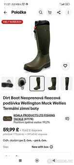 Gumáky vel 47 holínky vel 47 32cm stélka - 2