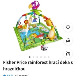 Fischera Price RainForest hrací deka pro miminka - 2