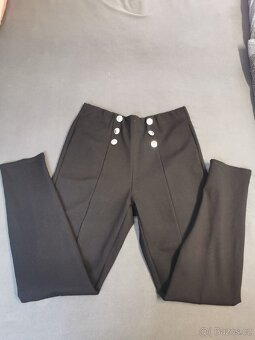Prodám nové dámské černé strečové kalhoty. - 2