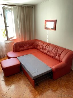 Rozkládací sedačka + taburet - 2