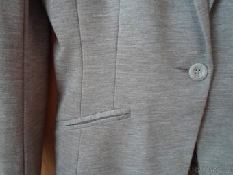 Šedé sako sáčko H&M - 36, S - 2