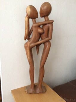 Nové dřevěné sousoší - sleva 60% - 2