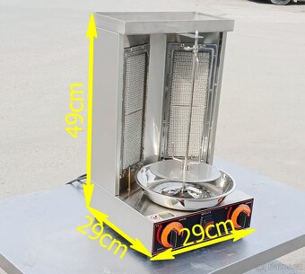 Plynový gril na kebab gyros - 2