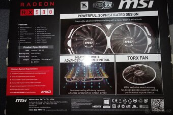 2x msi radeon armor rx580 8gb - 2