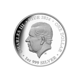 Stříbrná mince 1 oz Black Swan proof 2024 - 2